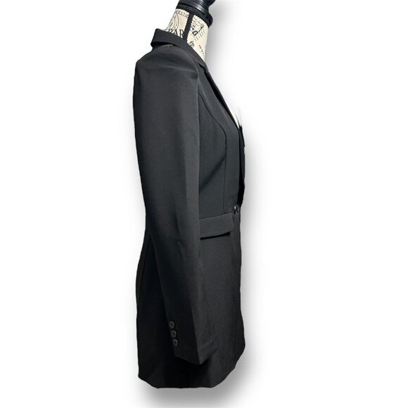 NWT Endless Rose M Black White Colorblock Blazer Romper Lined Statement Feminine - Picture 5 of 11